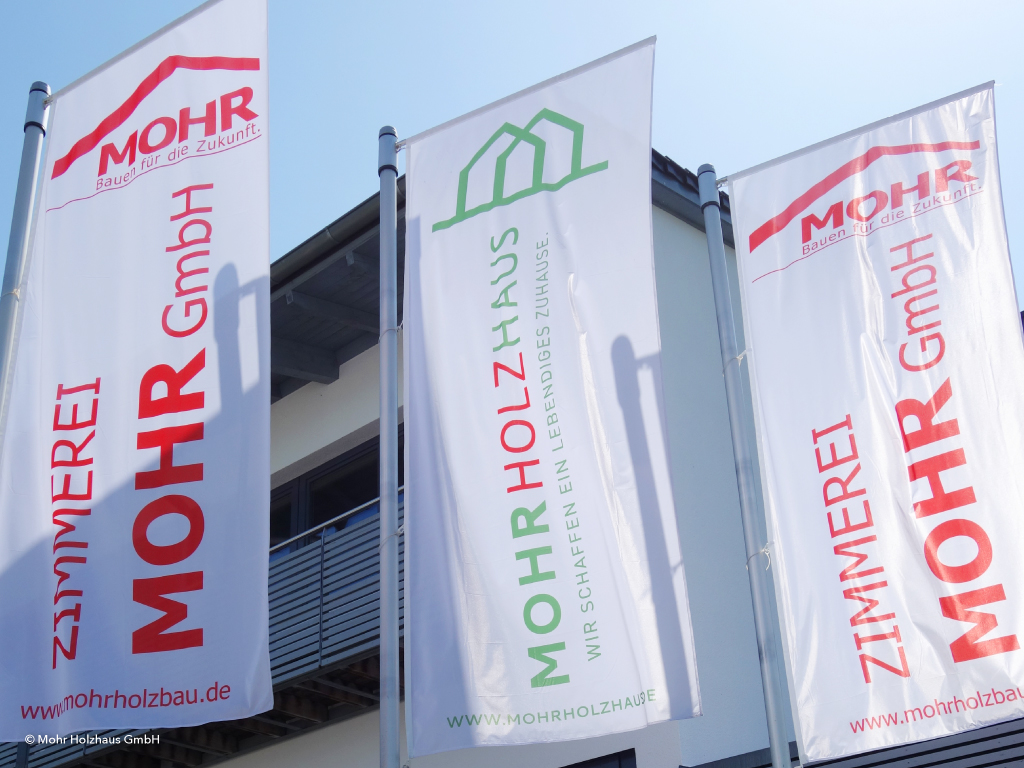Flaggen der Firmengruppe Mohr aus Leutershausen